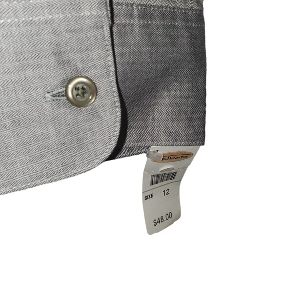 NWT Talbots L/S Button Down Dress Shirt Collared V-Neck Office Business Academia - Picture 6 of 6